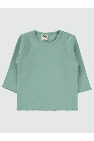 Civil Baby Kol Ucu Detaylı 6-18 Ay Sweatshirt Çağla Yeşili