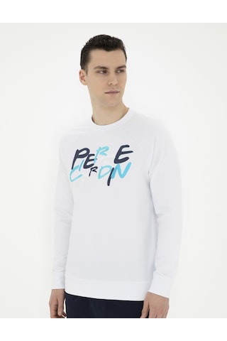 Pierre Cardin Erkek Beyaz Sweatshirt 50285538-vr013 Beyaz