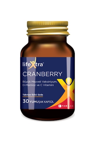 Lifextra Cranberry Takviye Edici Gıda 30 Yumuşak Kapsül