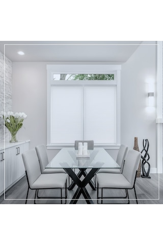 Evmiaa Plise Perde Katlabilir Cam Balkon Plise Perdesi Salon Perdesi Mutfak Perdesi Ofis Perdesi Beyaz
