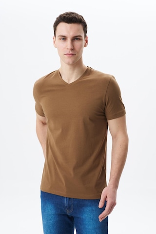 AR-MA Arma Erkek Regular Fit Basic Süprem V Yaka Tişört Y29364453102 Kahverengi
