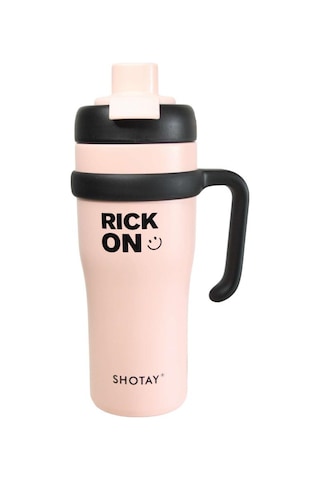 Shotay St-8919 Çift Kullanım Pipetli/rahat İçim Pembe 1000ml Çelik Termos Diğer