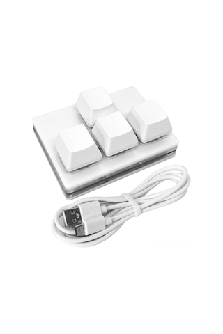 Ximistore9 4 Tuşlu Mekanik Klavye - Wasd Ve Ok Tuşları, Usb Kablolu Kırmızı Switch, Özelleştirilebilir Kısayollar Optik