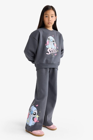 Defacto Kız Çocuk Disney Lilo & Stitch 2li Takım Sweatshirt Eşofman Altı G1020a825wnar31 Antrasit