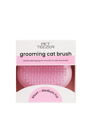 Tangle Teezer Pet Teezer Cat Grooming Brush Millennial Pink Kedi