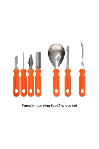 Reedark Pumpkin Kürkleme Ve Meyve Taze Kesim Seti, Paslanmaz Çelik 7 Parça Profesyonel Araçlar, Halloween Ve Mutfak Dıy İçin Uygun Diğer