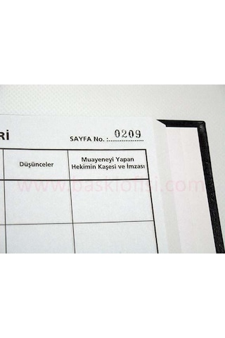 Pansuman Enjeksiyon Kayıt Defteri 400 Sayfa