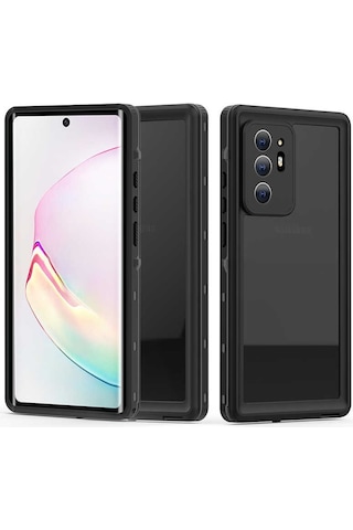 Ardemix Galaxy Uyumlu Note 20 Ultra Kılıf 1-1 Su Geçirmez Kılıf - Siyah Siyah