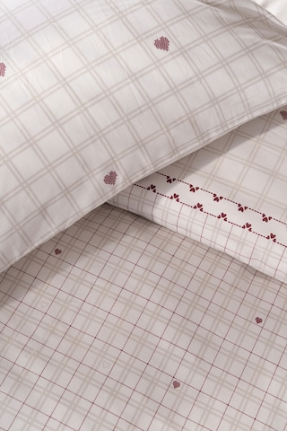 Puffy Eftelya Tek Kişilik Polycotton Nevresim Seti - Bej Bej