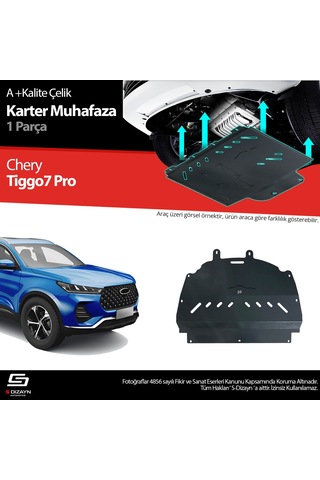 S-dizayn Chery Tiggo 7 Pro Çelik Karter Muhafaza 2022 Üzeri A+ Kalite