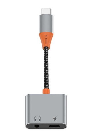 Lt10 Type-c To 3.5mm Aux Çevirici Ses Adaptörü Gri