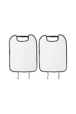 Wezone 2 Adet Çocuk Arabası Koltuk Arka Koruyucu Kılıfı Siyah Polyester+pvc, 58x44cm