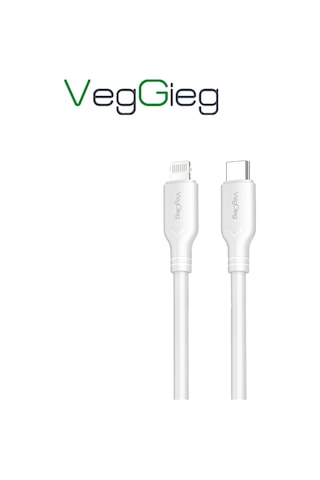 Veggieg 27w Type-c To Lightning İphone İpad Uyumlu Pd Hızlı Şarj Ve Data Kablosu 1.2 Metre