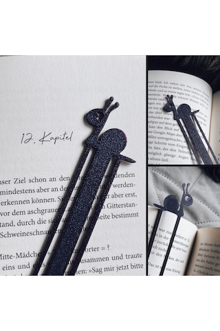 Salyangoz Kitap Ayracı - Tatlı Yer İşareti Salyangoz