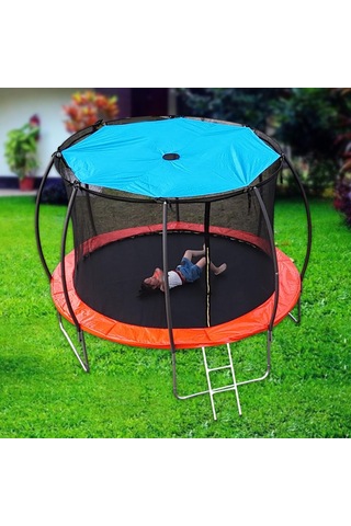 Suntek Trampolin Güneşlik Örtüsü Arka Bahçe Mavi Oyun 4.28m