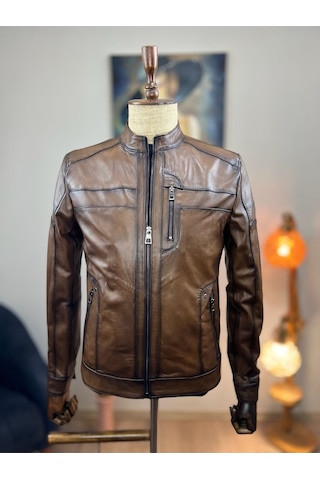Always Leather Usta İşi Özel Dikim %100 Hakiki Deri 1803340015 Kahverengi