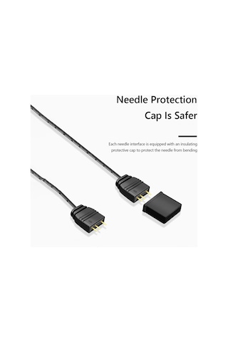 Coolmoon 5v 3pin Argb 2 Port Splitter Çoklayıcı Kablo - 5v 3pin Uzatma Kablosu 1 Dişi To 2 Erkek
