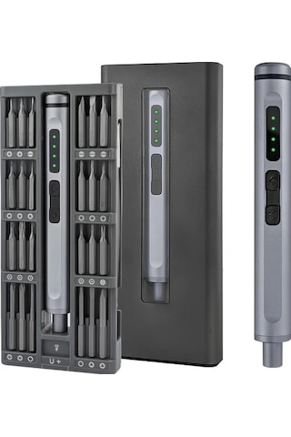 Honeybeeshop Precision Elektrikli Tornavida Seti Alüminyum Kutu Seti Cep Telefonu Onarım Çok Fonksiyonlu Kombinasyon Aracı Tatil Hediyesi