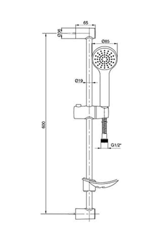 Eca Spil Sürgülü Duş Takımı 102146023 Krom