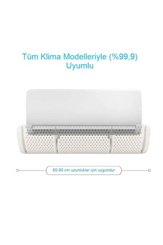 Şeffaf Klima Hava Yönlendirici 90x27cm Modern Tasarım