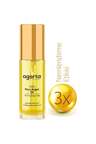 Agarta Organik Soğuk Sıkım %100 Argan Yağı - Saç Ve Vücut Onarıcı Bakım Yağı 20 ML