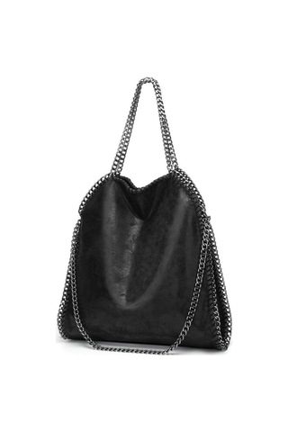 Omuz Çantası Kadın Zincir Lüks El Çantası Zincir Yumuşak Çanta Çapraz Askılı Çanta Kadın El Çantası Siyah Diğer