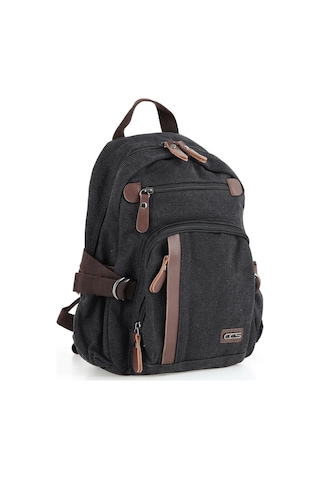Ççs 51810 Kanvas Kumaş Sırt Çantası Siyah