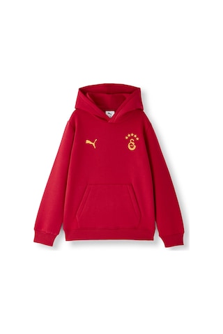 Gsstore Galatasaray Puma Çocuk Kapüşonlu Sweatshirt 78291424 Kırmızı