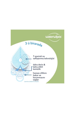 Waterwipes Bio Küçük Çocuk Islak Mendil 12x60 Adet 720 Yaprak - Toddler 12'li Set