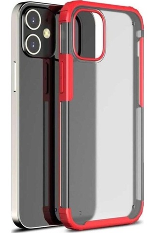 Apple Uyumlu iPhone 12 Mini Kılıf Zore Volks Kapak Kırmızı