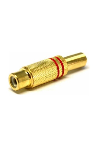 Electroon Gold Rca Dişi Tos Jak Fiş Metal - 10Adet