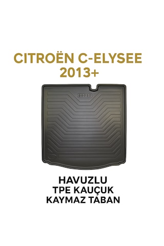 Citroën C-elysée 2013+ Uyumlu 3d Bagaj Havuzu Premium