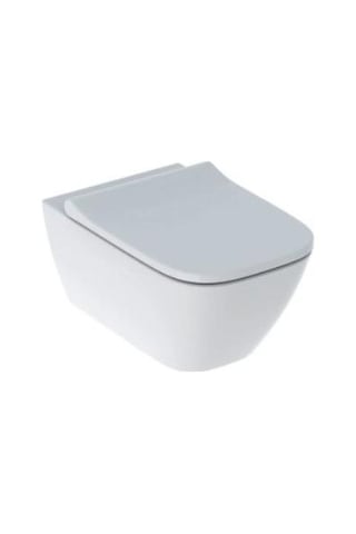 Geberit Smyle Square Rimfree Soft Asma Klozet Ve Kapak, Beyaz
