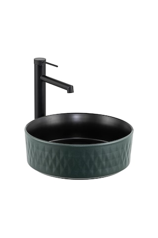 Lena E-W5001YS Tezgahüstü Lavabo Yeşil