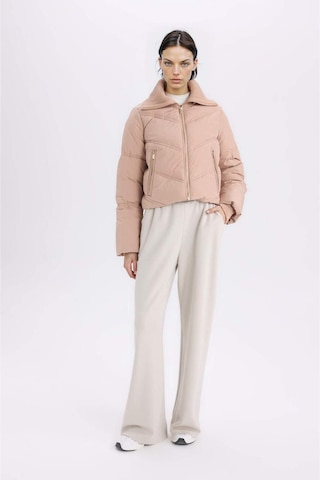 DeFacto Regular Fit Su İtici Mont Fermuarlı Cepli C9704AX24WNPN673 Pembe