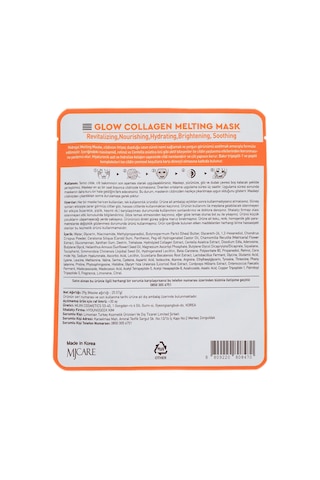 Mjcare Glow Collagen Melting Mask - Hydrojel Şeffaflaşan Eriyen Maske
