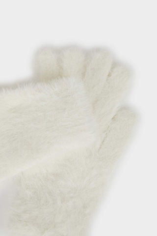 Defacto Kız Çocuk Triko Eldiven A6604a825wner214 Ekru