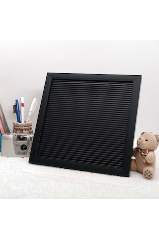 Değiştirilebilir Siyah Yazı Panosu Mesaj Tahtası - Beyaz Harf Set