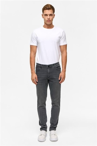 Süvari Gri Slim Denim Pantolon Gri