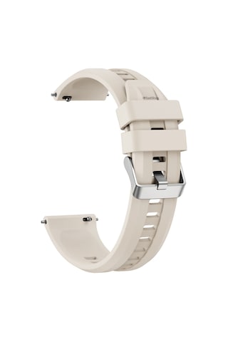 Huawei Watch Gt3 / Gt4 / Gt5 / Gt5 Pro / Gt6 / Gt6 Pro 46mm Uyumlu Metal Tokalı Spor Silikon Kordon