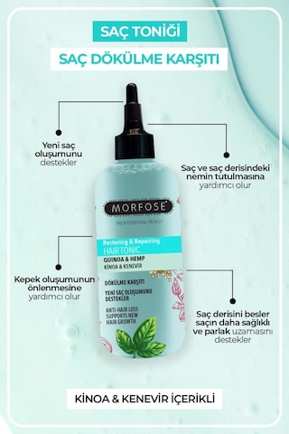 Morfose Kinoa & Kenevir İçeren Dökülme Karşıtı Saç Losyonu 300 ML