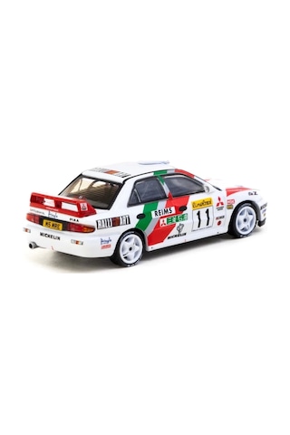 Tarmac Works 1/64 Mitsubishi Lancer Evolution Iı Rallye Monte-carlo 1995 11 Çok Renkli