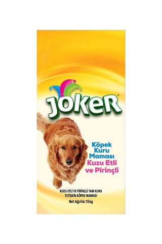 Köpek Maması Kuzu Etli Ve Pirinçli 15 Kg Yeni Tarihli Üretim