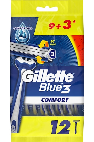 Gillette Blue 3 Comfort Tıraş Bıçağı 9 + 3