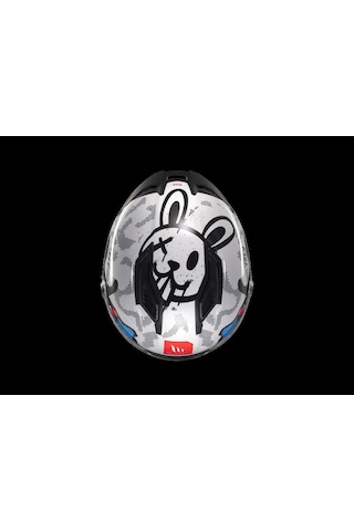 Mt Helmets Mt Stınger Yozu A7 Motosiklet Kaskı Mavi Beyaz