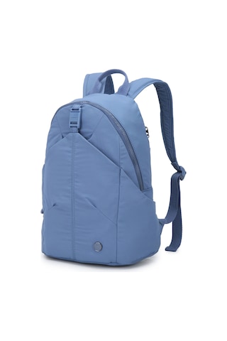 Smart Bags J.mavi Ultra Hafif Kumaş Orta Boy Tablet Bölmeli Günlük Kadın Sırt Çantası Jeans Mavi