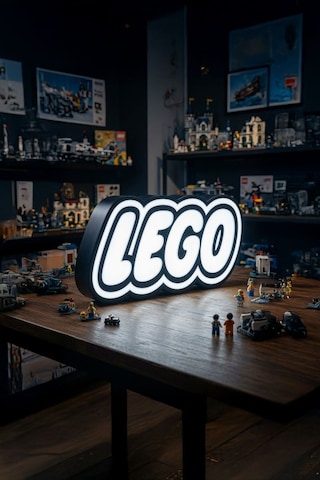 Lego Tasarımlı Dekoratif Aydınlatma Gece Lambası 25x12cm Çok Renkli