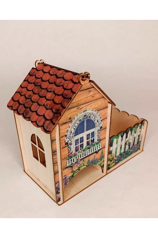 Woodiks Renkli Çay Evi Poşetler İçin Stand 200547339 Turuncu