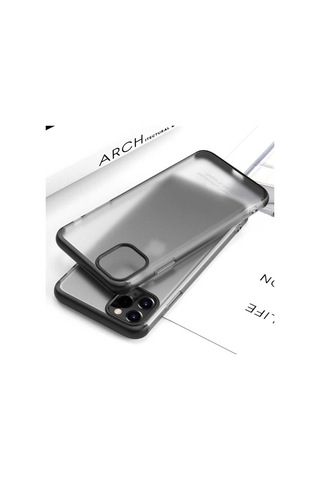 Apple Uyumlu iPhone 11 Pro Kılıf Zore Nili Kapak Siyah