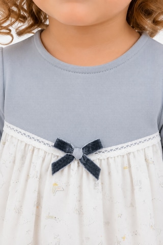 Babyhola Kız Çocuk %100 Pamuk Penye Elbise 15324 Gri